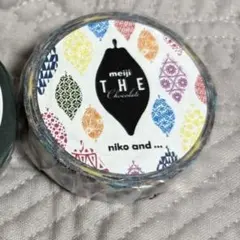 新品未開封★ カモ井製　meiji THEチョコレート マスキングテープのサムネイル