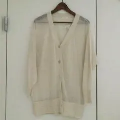 テチチ/Techichi/ネック/シアーニット/カーディガン/長袖