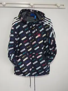 【希少デザイン】アディダスオリジナルス ウインドブレーカー 総柄 マルチカラーL