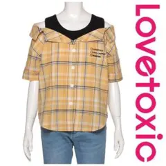 ニコラ掲載 ラブトキシック レイヤード シャツ L 160