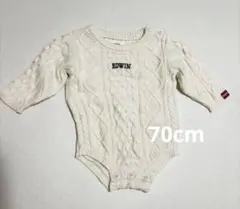 EDWIN ベビー ニットロンパース　70㎝