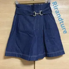 未使用　Rirandture バックルデニムキュロットのサムネイル