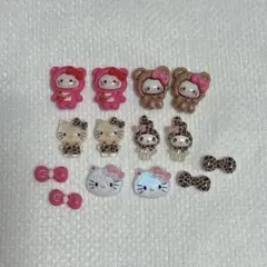ネイルパーツセット10p+4p ハローキティ ネイルパーツセット 14pセット