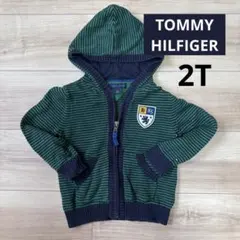 TOMMY HILFIGER ニット パーカー ボーダー 2T