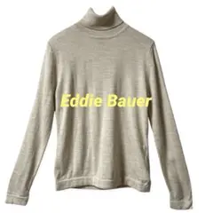 c423【エディーバウアー】メンズ タートルネック セーター ニット ウール