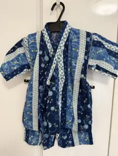 甚平 子供用 110サイズ トンボ柄 綿100% 上下セット