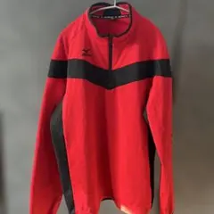 Mizuno Morelia ジャージ 2XL 赤黒　モレリア　サッカー