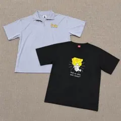 トムとジェリー Tシャツ 2枚 セット 半袖 M ブラック ブルー 青 メンズのサムネイル