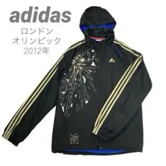 アディダス ナイロンジャケット ウインドブレーカー ブラック M