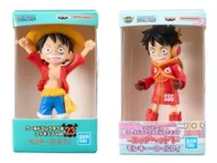 ワンピース ワールドコレクタブルフィギュア モンキー・D・ルフィ 2種セット