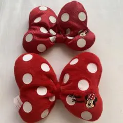 2個セット パッチン ミニー　リボン ピン ディズニー