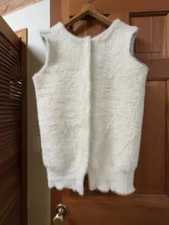 【willfully】double face shaggy knit vest