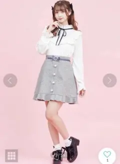 ▼値下げしました Secret Honey 千鳥格子 ミニスカート ボタン付き