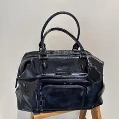 【新品】ロンシャン ダレスバッグ 黒 91,000円フランス製 エナメルのサムネイル