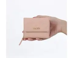 MARY QUANT　デイジーアウトラインパターン2 ミニウォレット　ピンクのサムネイル