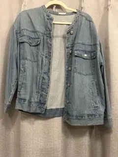 GLACIER ライトブルー デニムジャケット L