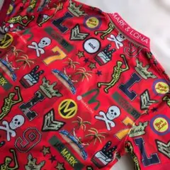 マークアンドロナ Kick! Polo 50 グラフィック ゴルフ ポロシャツ マークアンドロナ Kick! Polo 50 グラフィック ゴルフ ポロシャツ