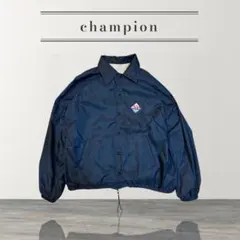 チャンピオン 80s USA製 コーチJKT 紺XL ASA UMPIRE