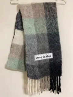 Acne Studios チェック柄マフラー 250 x 28 cm