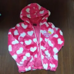 EARTH ハート柄フリースコート