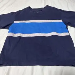 配色　ネイビー　半袖Tシャツ　ユニクロ