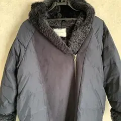 ketty C h er i e ファー付きダークネイビー ダウンジャケット