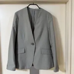 S【未使用avv/アーヴェヴェ】ノーカラージャケット シングルボタン S