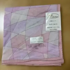 【新品未使用】MICHEL KLEIN 大判ハンカチ ピンク