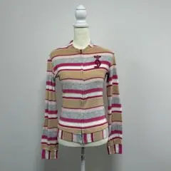 DIESEL パイル地　ボーダー　ジップパーカー　ジャケット　ブルゾン