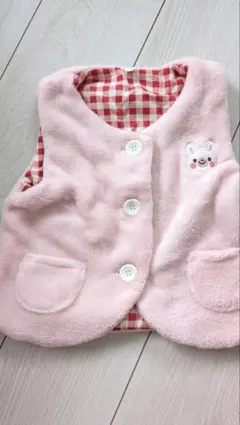 ピンク ベビーベスト 90サイズ