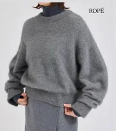 ROPÉフォックスラクーンクルーネックニット