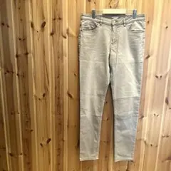 【エイチアンドエム】スキニーパンツ　スリム　ストレッチ　ポケット付　ベージュ系