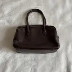 TOPKAPI EFOLE/ブラウン レザー ハンドバッグ