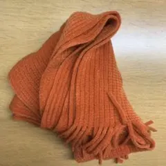 コムサイズム　マフラー　オレンジ