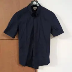 ZARA MAN ネイビー 半袖シャツ