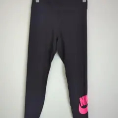 NIKE 左側ビックロゴプリント 蛍光ピンク スパッツ、レギンス レディース