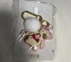 新品 feiler フェイラー リリアちゃん クマ 刺繍マスコットチャーム