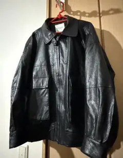 FREAK'S STORE フェイクレザーブルゾン 黒 ブラック