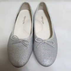 Repetto レペット グリッター バレエシューズ シルバー 39.5 - メルカリ