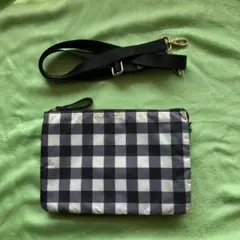 アフタヌーンティー　チェック柄 ショルダーバッグ