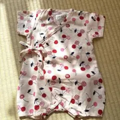 花柄ロンパース 50-60cm