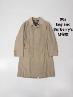 90s England製 Burberry's ステンカラーコート チェック柄