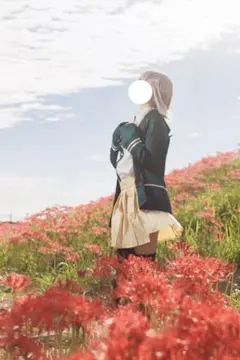 ダンガンロンパ 七海千秋 コスプレ衣装 Mサイズ/制服＋ウィッグ＋リュック・靴