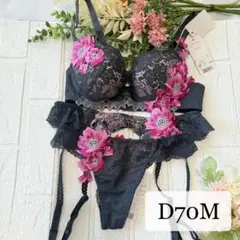 【新品】wacoal サルート　01 ブラ　ソング ガーター　D70M LB