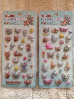 トムとジェリー　ぷくぷくシール　3Dシール