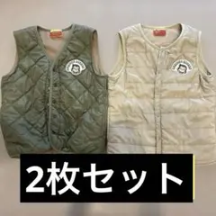 CURIOUS GEORGE キッズダウンベスト 2色セット120センチ