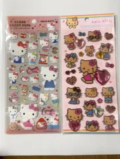 ［キティ］キラキララインストーンシール クリアキャンディシール シール帳 日焼け