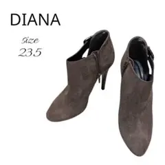 DIANA ダイアナ ショートブーツ スエード ブラウン 23.5ヒール
