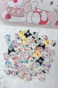 【477】ハローキティ ネイルパーツ 48個