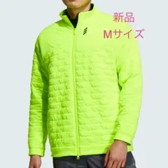 新品M アディダスゴルフ 保温 中わた BOS ロゴ キルトジャケット